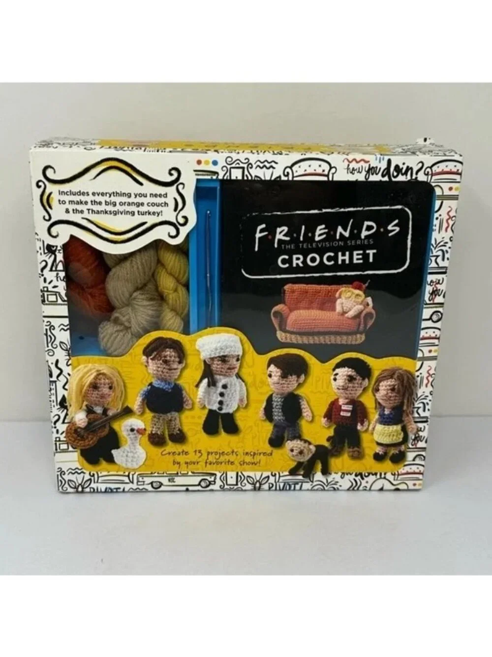 Friends TV Show Complete DIY Crochet Kit Make 13 Characters & Accessories New